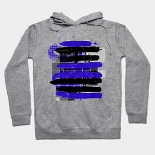 Black and Blue Stripes by RegiaArt Hoodie